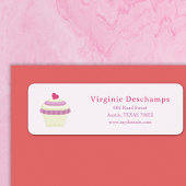 Cupcake Roze Return Address Label