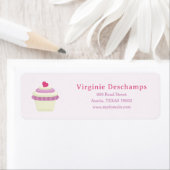 Cupcake Roze Return Address Label (Insitu)