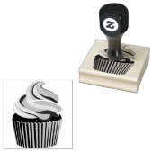 Cupcake Rubber Stamp door Warrior_Wares_Inc Rubberstempel (Gestempeld)