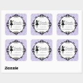Cupcake Silhouette Packaging Stickers (Vel)