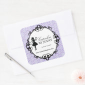 Cupcake Silhouette Packaging Stickers (Envelop)