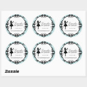 Cupcake Silhouette Packaging Stickers (Vel)