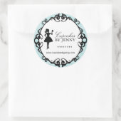 Cupcake Silhouette Packaging Stickers (Tas)
