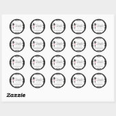 Cupcake Silhouette Packaging Stickers (Vel)