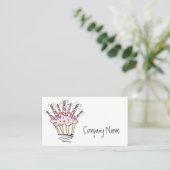 Cupcake-sjabloon voor visitekaartjes (Staand voorkant)