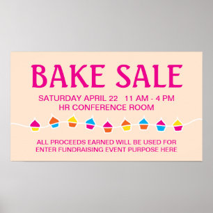 CUPCAKE snaarbake sale flyer Poster