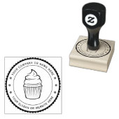 CUPCAKE | Speciaal zakelijk Logo Rubberstempel Rubberstempel (Gestempeld)