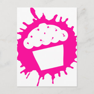 cupcake splatt briefkaart