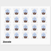 Cupcake Sprinkles Baby Boy Sticker (Vel)