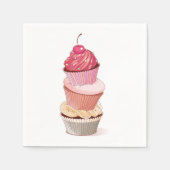 Cupcake Stack Papieren servetten (Voorkant)