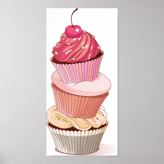 Cupcake Stack Poster (Voorkant)