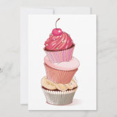 Cupcake Stack uitnodigingen (Voorkant)