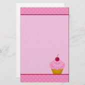 Cupcake Stationery Briefpapier (Voorkant / Achterkant)
