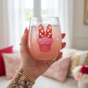 Cupcake Steelvrije Wijn Glas
