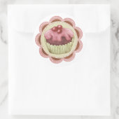 Cupcake Sticker ideaal voor jam of zelfgemaakte ar (Tas)