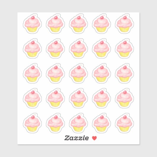 Cupcake Stickers (Feuille)