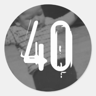 Cupcake-stickers Ronde Sticker