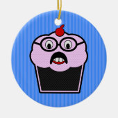 Cupcake Studmuffin Keramisch Ornament (Voorkant)