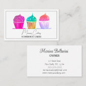 Cupcake Sweet Cakes Homemade Bakery Visitekaartje (Voorkant / Achterkant)