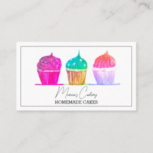 Cupcake Sweet Cakes Homemade Bakery Visitekaartje