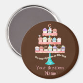 Cupcake Sweet Shoppe Magnets d'entreprise (Recto/Verso)