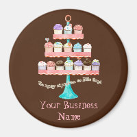 Cupcake Sweet Shoppe Magnets d'entreprise