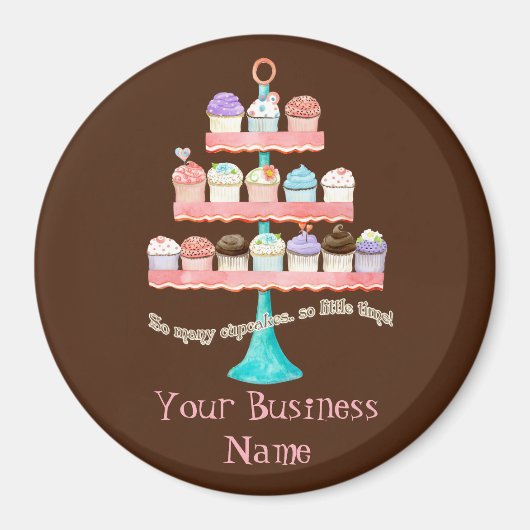 Cupcake Sweet Shoppe Magnets d'entreprise (Devant)