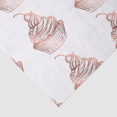 Cupcake taarten & snoepjes Home Bakkerij Rustiek Tissuepapier (Detail)