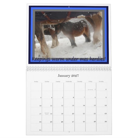 Cupcake the Herdmaster Calendar Kalender (Jan 2027)