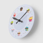 Cupcake Time Ronde Klok (Hoek)