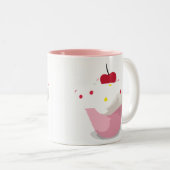 Cupcake Tweekleurige Koffiemok (Voorkant rechts)