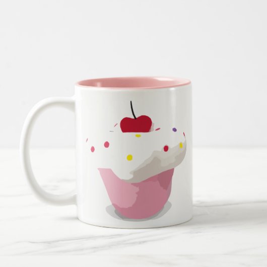 Cupcake Tweekleurige Koffiemok (Links)