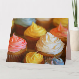 CUPCAKE VERJAARDAG CUPCAKES ZOET WENSKAART KAART