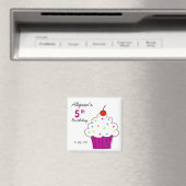 Cupcake Verjaardagsmagneten Magneet (Insitu (Vaatwasser))