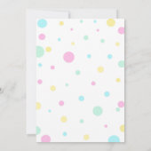 Cupcake verjaardagsuitnodiging - snoepuitnodiging kaart (Achterkant)