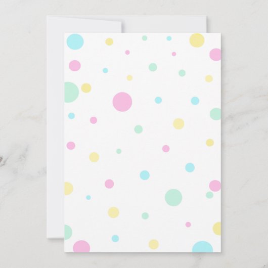 Cupcake verjaardagsuitnodiging - snoepuitnodiging kaart (Achterkant)