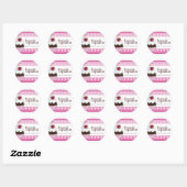Cupcake Verpakking Stickers (Vel)