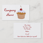 Cupcake Visitekaartje (Voorkant / Achterkant)