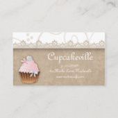 Cupcake Visitekaartje  Lace (Achterkant)