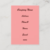 Cupcake-Visitekaartje Visitekaartje (Achterkant)