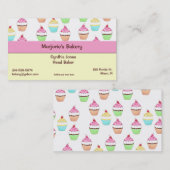 Cupcake-Visitekaartje Visitekaartje (Voorkant / Achterkant)