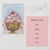 Cupcake-Visitekaartje Visitekaartje (Voorkant / Achterkant)