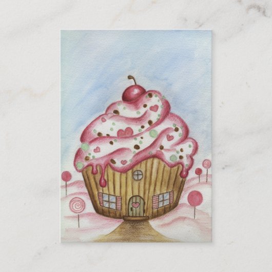 Cupcake-Visitekaartje Visitekaartje (Voorkant)