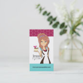 Cupcake-Visitekaartje Visitekaartje (Staand voorkant)