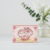 Cupcake Visitekaartjes (Staand voorkant)