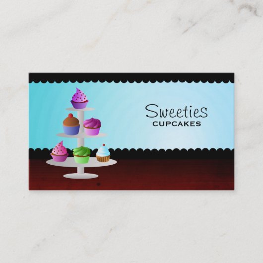 Cupcake-Visitekaartjes Visitekaartje (Voorkant)