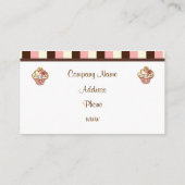 Cupcake-Visitekaartjes Visitekaartje (Achterkant)