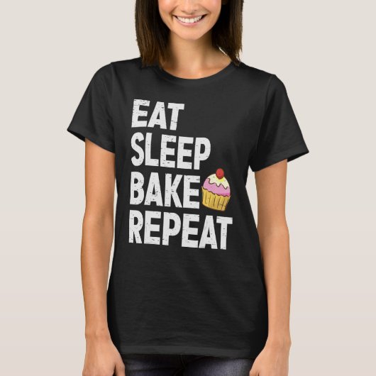 Cupcake voor mannen, bakkerij koekjesbakker t-shirt (Voorkant)