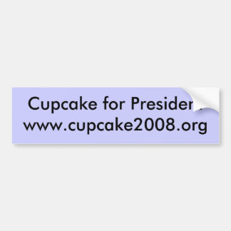 Cupcake voor President Bumpersticker