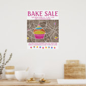 CUPCAKE Vormt poster voor bakeverkoop (Keuken)